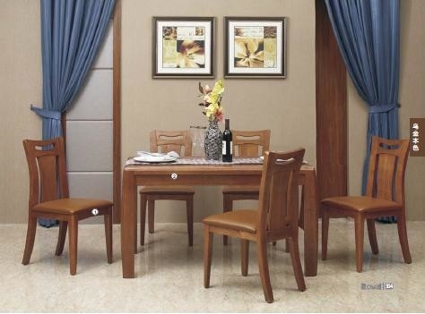 Mobília da sala de jantar/completamente mesa de jantar contemporâneas simples da madeira maciça