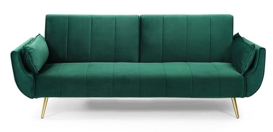 Pés Sofa Bed Recycle Foam funcional do metal da tela de veludo