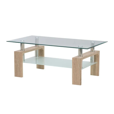 OEM aerodinâmico do projeto da grande mesa de centro superior de vidro retangular moderna nórdica